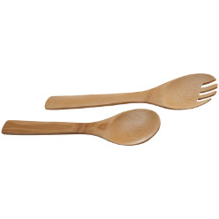 Bamboo salad servers, set of 2