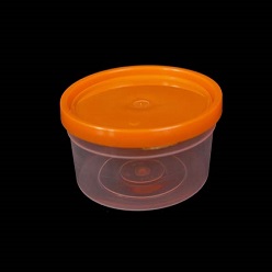 250ml Plastic tub with lid in various colours available