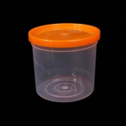 500ml Plastic tub with lid in various colours available