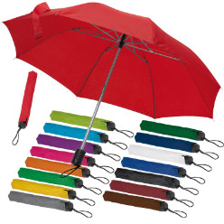 Fold-Away 170T polyester Umbrella with protective cover and matching pouch