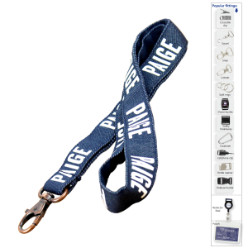 15mm Denim Lanyard