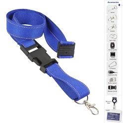 Lightening lanyard with refelctive strip