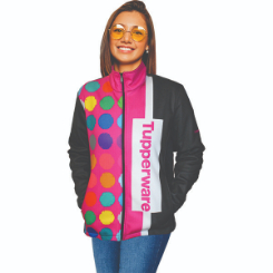 Ladies Quinn Sublimated Brushed Fleece Jacket