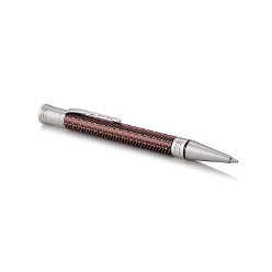 Parker Duofold Ballpoint Pen-Prestige Burgundy Chevron CT