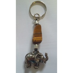 Gem Stone Key Ring Metal Key Rings