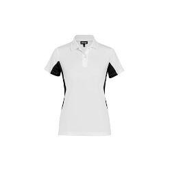 160g/m2 100% polyester Birdseye short sleeve with panel detail at sleeves and sides ï¿½ self-fabric crew neck