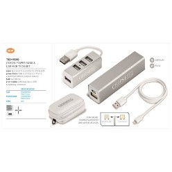 Case PU & EVA, power bank, aluminium lithium polymer battery hub see above 2-in-1 cable with dual micro USB & lightning connector