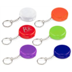 Pill case key holder, Plastic 