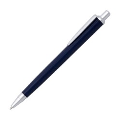 Add an element of style to your brand with these sleek and stylish pens. The navy pen features a matt finish clip and tip with contrast barrel. The silver pen features a shiny clip and tip. Contains black ink.