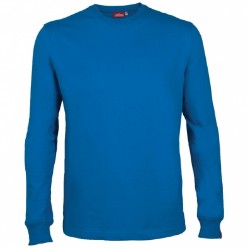 100% Cotton Single Jersey Knit, Ribbed crew neck and cuffs / Bio-blast technology