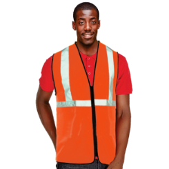 Neon reflective Mesh Vest with reflective strips