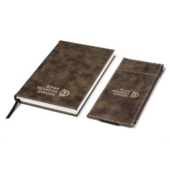 notebook 21.3 ( l ) x 14 ( w ) x 2 ( h ), pouch 2.8 ( l ) x 9.5 ( w ), PU, 224 lined pages, excludes pen