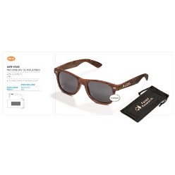 15 ( l ) x 4.9 ( h ), PC, includes black microfibre pouch, Step out in style on a bright and sunny day wearing the Woodbury Corporate Sunglasses. Available in brown color, these sunglasses are ideal for blocking out the harsh sun rays from your eyes. They are made of polycarbonate material and come in a black microfiber pouch. Brand it with your logo and it becomes a useful and trendy corporate gift for your clients and business associates.